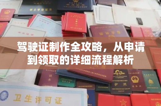 云城驾驶证制作全攻略，从申请到领取的详细流程解析